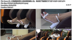 [ZL 4K视频]按摩椅上难以靠近的美人足，转身进了鞋店就门户大开
