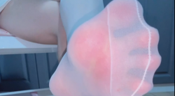 【定制】某音网红白丝粉嫩足底挑高跟